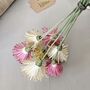 Handcrafted Wooden Pink And Cream Flower Bouquet, thumbnail 3 of 5