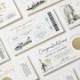 Personalised Holiday Reveal Boarding Pass Birthday Card, thumbnail 3 of 4