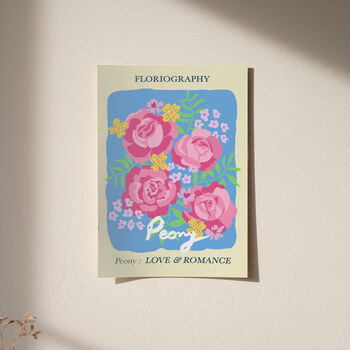 Peony Floral Print For Love And Romance, 4 of 5