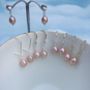 Pearl Earrings Tears Of Joy Blush Pink, thumbnail 1 of 4