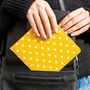 Disabled Blue Badge Permit Wallet Canary Yellow Spotty, thumbnail 1 of 7