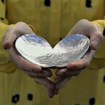 Personalised Aluminium Heart Dish 10th Anniversary, 4 of 12