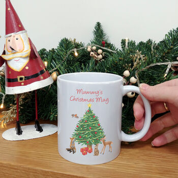 Personalised Woodland Animals Christmas Mug, 3 of 5