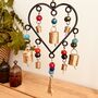 Handmade Recycled Metal Heart Wind Chime With Beads, thumbnail 4 of 8