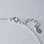 Sterling Silver Whale Charm Anklet, thumbnail 3 of 5
