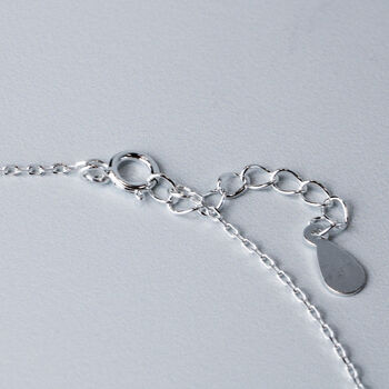 Sterling Silver Whale Charm Anklet, 3 of 5