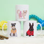 Doggy Dress Up Ceramic Mug, thumbnail 3 of 4
