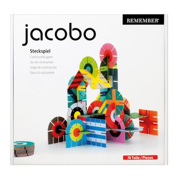 Family Game Jacobo Colourful Slot Together Building Set, 3 of 5