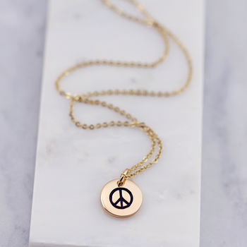 Peace Symbol Necklace, 2 of 7