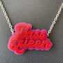 Yass Queen Acrylic Necklace, thumbnail 1 of 2