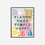 'Plants Make People Happy' Art Print, thumbnail 3 of 4