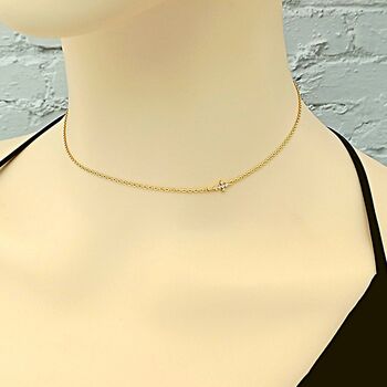 Amelia Gold Plated Choker Necklace, 2 of 6