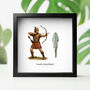 Greek Arrowhead Authentic Human History Artefact Illustration Wall Hanging Frame, thumbnail 1 of 3
