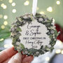 New Home Wooden Wreath Christmas Tree Decoration, thumbnail 3 of 8