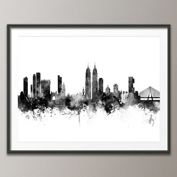 Mumbai India Skyline Cityscape Art Print, 3 of 8