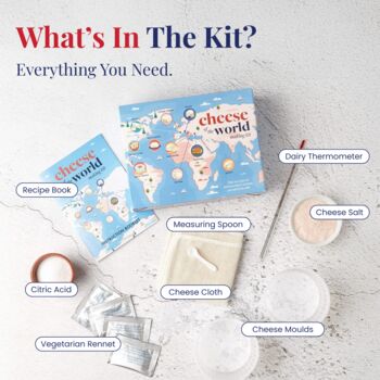 Cheese Of The World Making Kit Make You Own Cheese Kit, 2 of 7