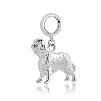 King Charles Spaniel Charm Sterling Silver, 6 of 12