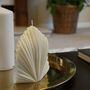 Large Palm Leaf Fan Natural Soy Wax Candle, thumbnail 2 of 4