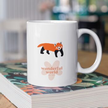 Red Panda Personalised Gift Mug, 2 of 2