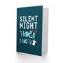 Silent Night Hymn Xmas Song Lyrics Christmas Card, thumbnail 2 of 4