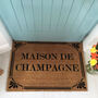 Country Home Maison De Champagne Print Doormat, thumbnail 3 of 3