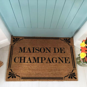 Country Home Maison De Champagne Print Doormat, 3 of 3