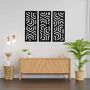 Elegant Wood Wall Art Three Panel Wall Decoration, thumbnail 8 of 10