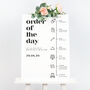 Billie Wedding Order Of The Day Sign, thumbnail 2 of 3