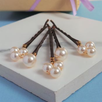 hair pins pearl bliss bridal necklace ivory notonthehighstreet jewellery