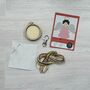 You're An Angel Christmas Mini Matchbox Cross Stitch Kit, thumbnail 4 of 5