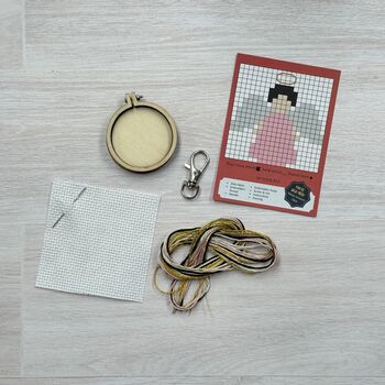 You're An Angel Christmas Mini Matchbox Cross Stitch Kit, 4 of 5