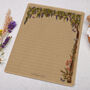 A5 Kraft Letter Writing Paper With Wisteria Tree, thumbnail 3 of 4