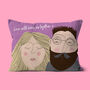 Personalised Faces Couples Engagement Cushion, thumbnail 3 of 10