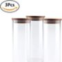 Set Of Three Glass Jar Storage With Lids, thumbnail 4 of 7