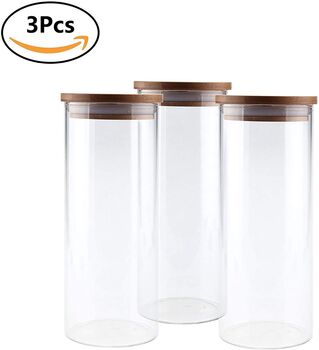 Set Of Three Glass Jar Storage With Lids, 4 of 7