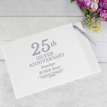 Personalised 25th Silver Anniversary Book, 4 of 7