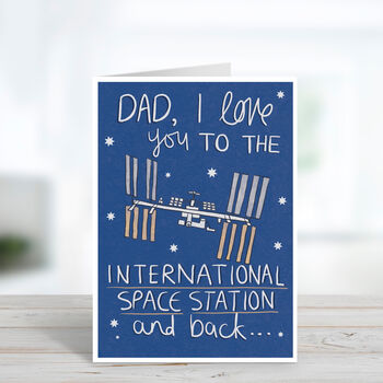 Space Station Father's Day Card, 2 of 4