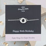 Eight Rings For Eight Decades 80th Birthday Bracelet, thumbnail 1 of 5