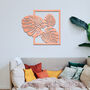 Monstera Leaf Wood Wall Art Modern Botanical Decor, thumbnail 5 of 12