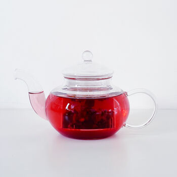 Small Clear Glass Infuser Teapot, 6 of 10