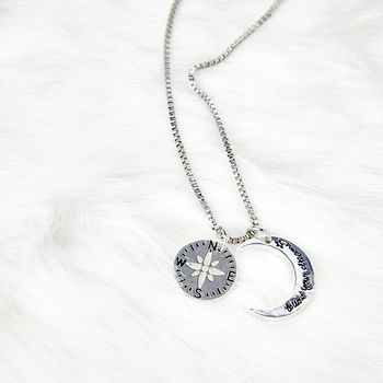 Follow Your Dreams Compass Necklace, 2 of 5