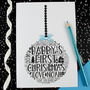 Daddy's First Christmas Son Bauble Card, thumbnail 3 of 5