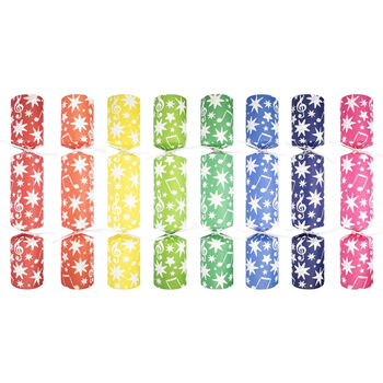 Rainbow Xylophone Family Fun Christmas Crackers Set Of Eight, 2 of 5