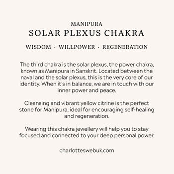 Solar Plexus Chakra Citrine Sterling Silver Necklace, 8 of 11
