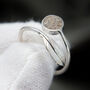 Feather Cremation Ashes Adjustable Memorial Ring, thumbnail 2 of 7