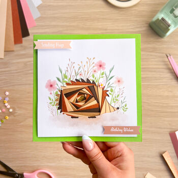 A Walk In The Woods Card Making Kit | Beginner Intermediate Iris Folding Craft Kit, 5 of 9