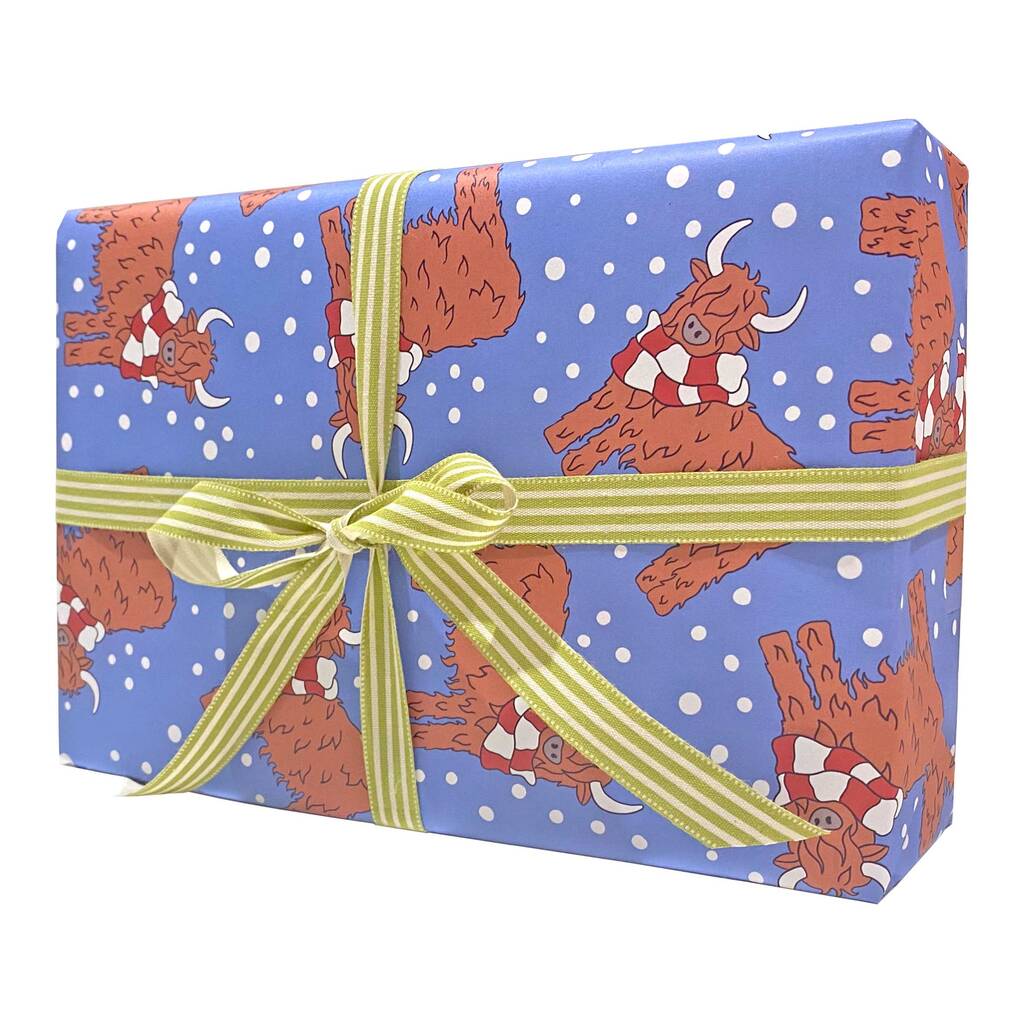 Cow Christmas Wrapping Paper 