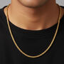 0.1cm,0.3cm Or 0.4cm Men’s Twisted Chain Necklace In Gold Or Silver, Christmas Jewellery Gift, thumbnail 1 of 11