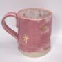 Pink Handmade Starry Mug, thumbnail 5 of 6