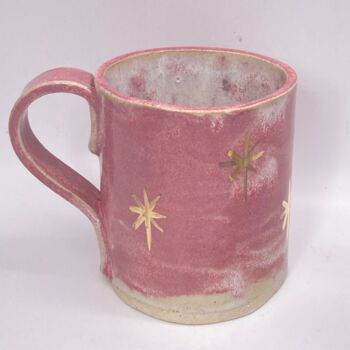 Pink Handmade Starry Mug, 5 of 6